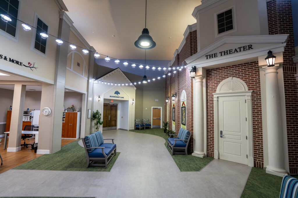 Main Street Hallway on Memory Care Facility
