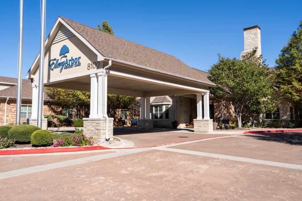 Covered Entry Drive at Memory Care Community